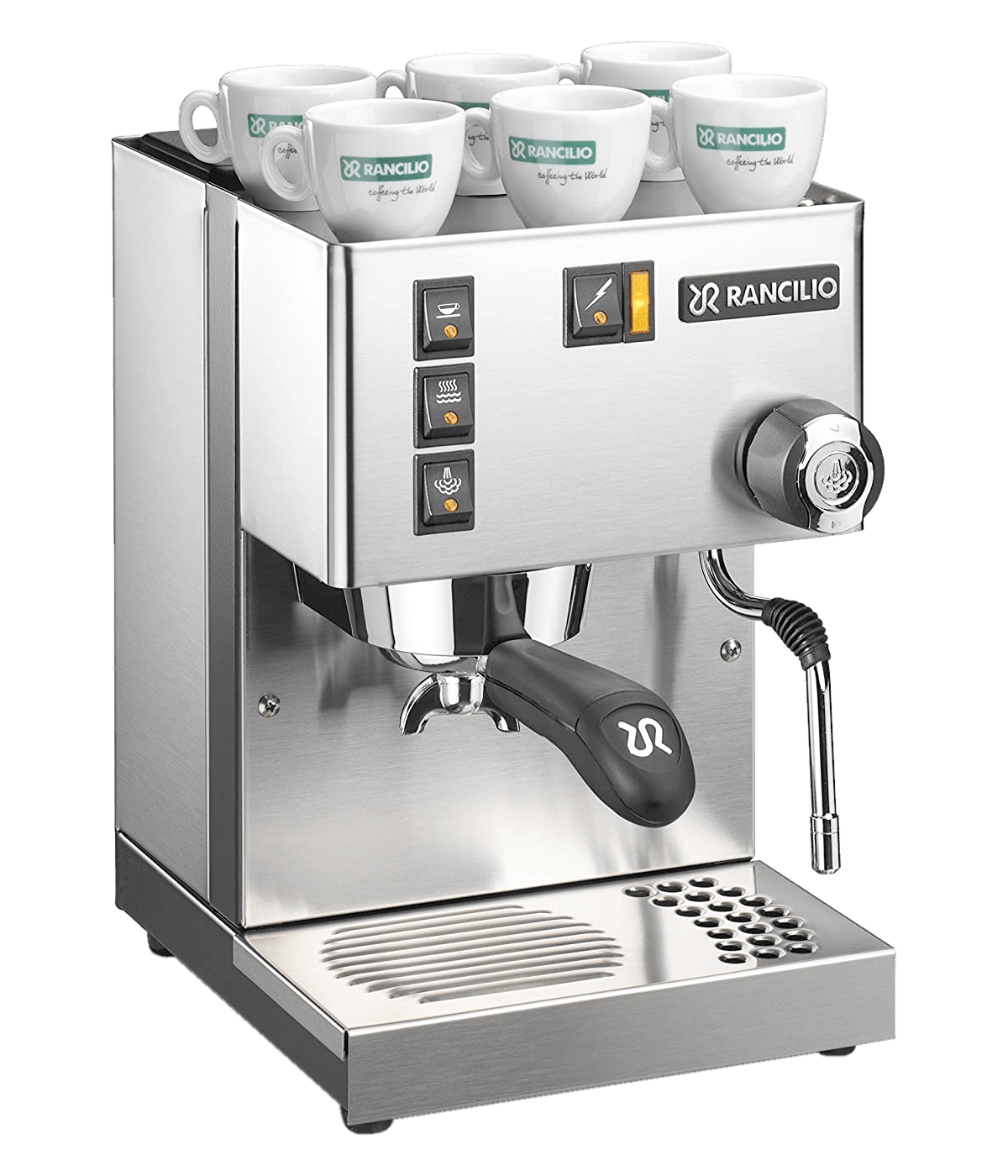 Rancilio Silvia Eco Inox Acier inoxydable mat Machine à espresso